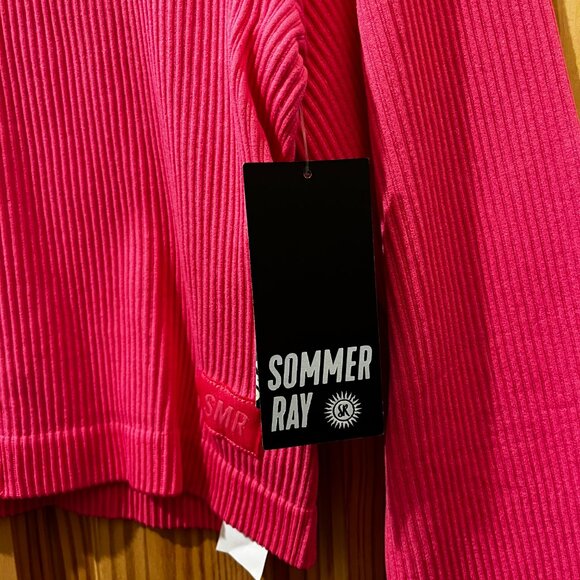 Sommer Ray Hot Pink Cropped Workout Jacket - Picture 3 of 3